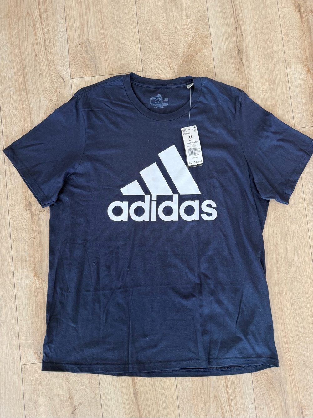 Adidas Men's Basic Tee Navy Blue